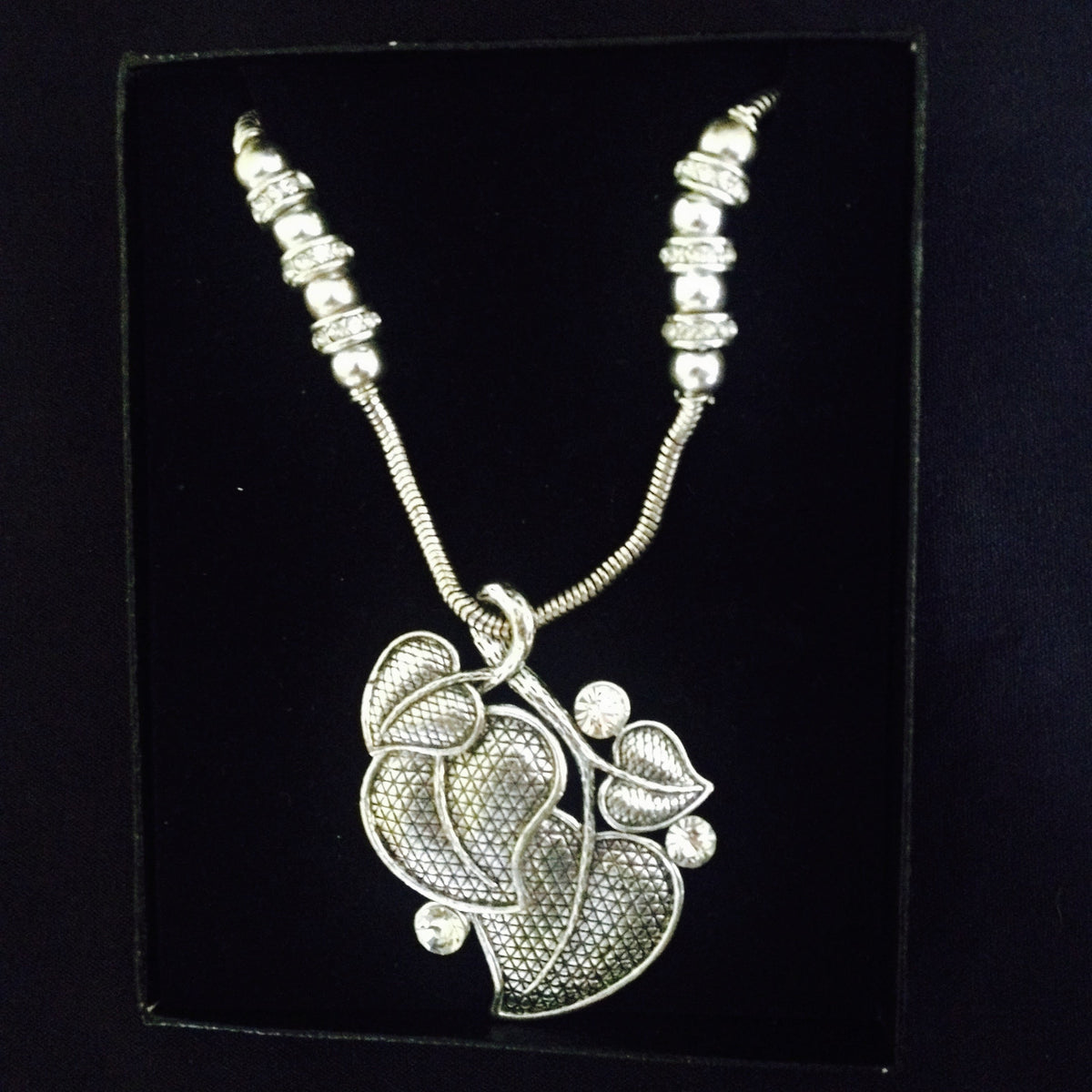 Chunky diamante necklace sale