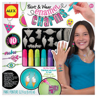 Alex Toys Paint & Wear Enamel Charms Jewellery Craft Kit, Craft Kit - simple to stunning