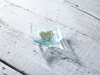 Jo Downs Heart Jewellery Dish10cm, glassware - simple to stunning