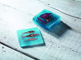 Glass Coasters by Jo Downs (Boat, Starfish, Dolphin, Fish, Seahorse), glassware - simple to stunning