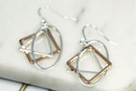 Multi finished mixed shape Earrings, Earrings - simple to stunning