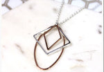 Multi finished mixed shape Necklace, Necklace - simple to stunning