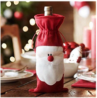 Xmas Santa Clause Wine Bottle Cover Bags, wine / sweetie holder - simple to stunning