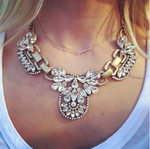Diamante Crystal Necklace Collar, Necklace - simple to stunning